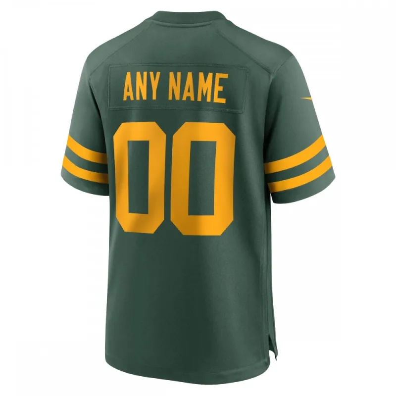 Green Bay Packers Nike Alternate Custom Jersey - Groen