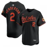 Camisola de jogador alternativa limitada Nike de Gunnar Henderson dos Baltimore Orioles - Preta Gunnar Henderson Baltimore Orioles Nike Alternate Limited Player Jersey – Black