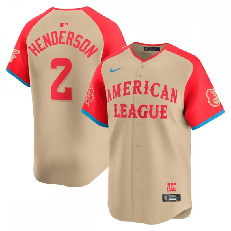 Gunnar Henderson American League Nike 2024 MLB All-Star Game Limited Player Jersey – Cream