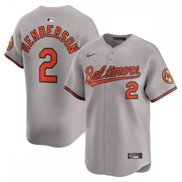 Gunnar Henderson Baltimore Orioles Nike Road Limited Player Jersey - Grijs