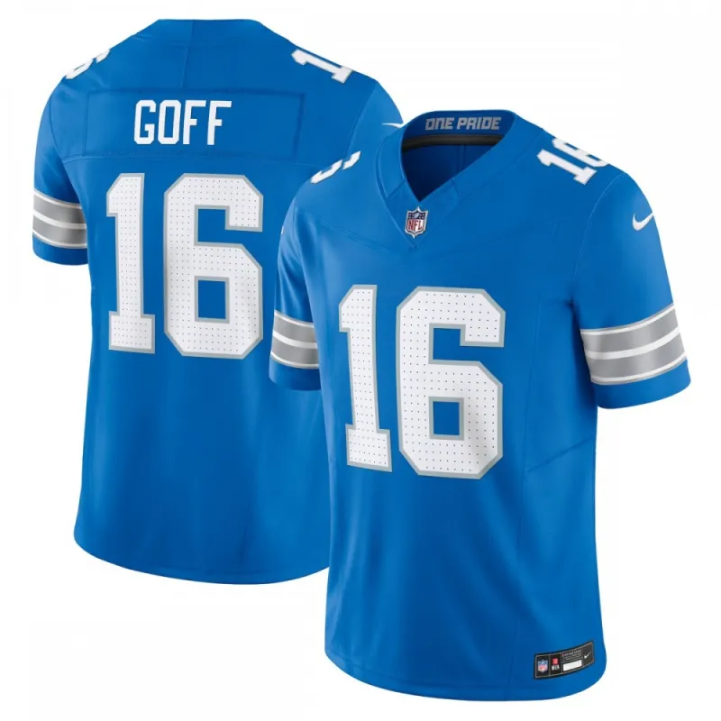Jared Goff Detroit Lions Nike Vapor F.U.S.E. Limited Jersey – Blue