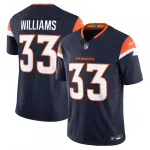 Javonte Williams Denver Broncos Nike Mile High Collection Vapor F.U.S.E. Camisola Limitada - Marinha