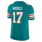 Jaylen Waddle Miami Dolphins Camiseta Nike Vapor F.U.S.E. Limited Alternate 1 - Aqua