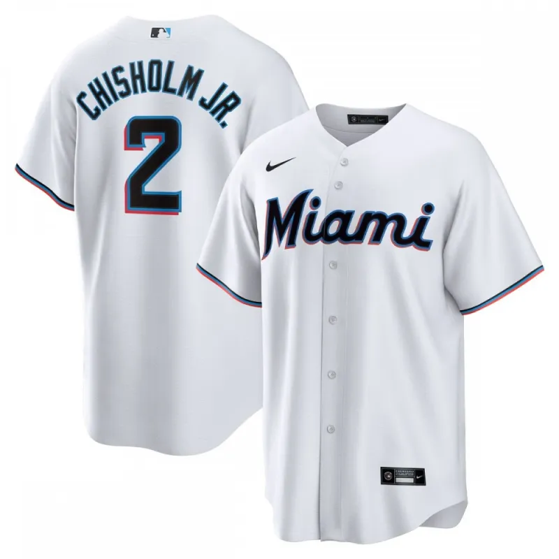 Jazz Chisholm Jr. Miami Marlins Nike Home Replica Player Jersey – White