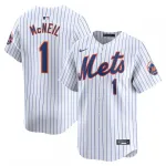 Camisa oficial de jogador Jeff McNeil do New York Mets, edição limitada para jogos em casa – Branca Camisa oficial de jogador Jeff McNeil do New York Mets, edição limitada para jogos em casa – Branca