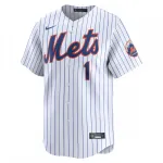 Camisa oficial de jogador Jeff McNeil do New York Mets, edição limitada para jogos em casa – Branca
