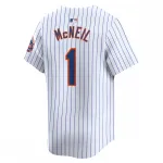 Camisa oficial de jogador Jeff McNeil do New York Mets, edição limitada para jogos em casa – Branca