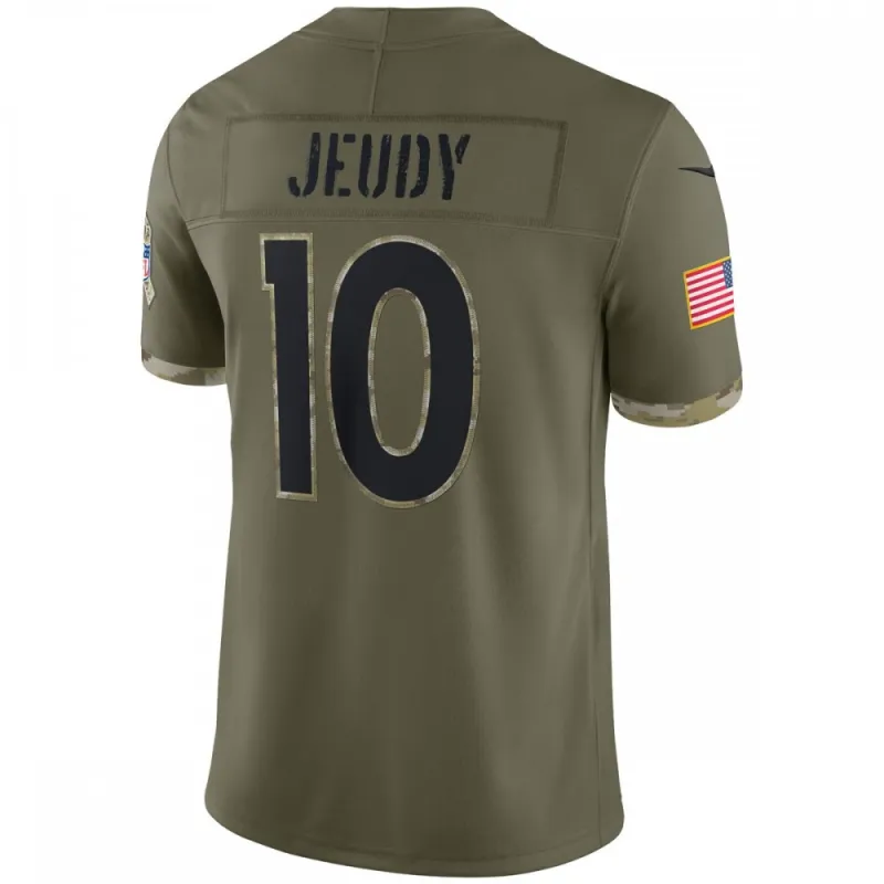 Jerry Jeudy Denver Broncos Nike 2022 Salute To Service Limited Jersey – Olive