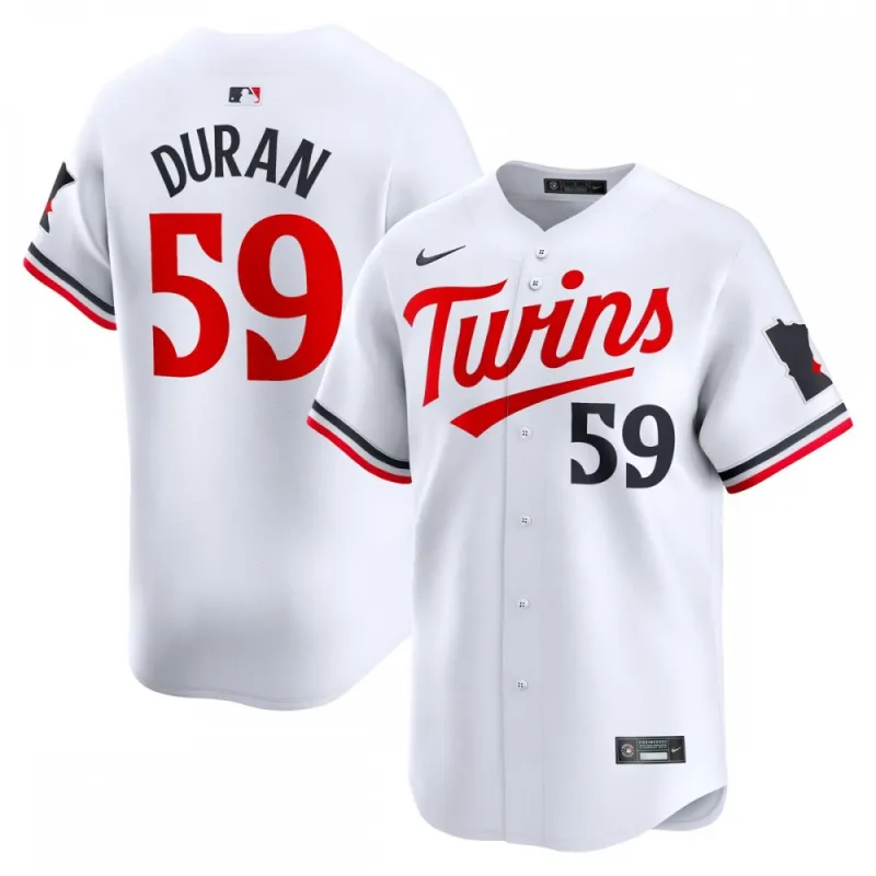 Jhoan Duran Minnesota Twins Nike Home Limited Player Jersey - Wit