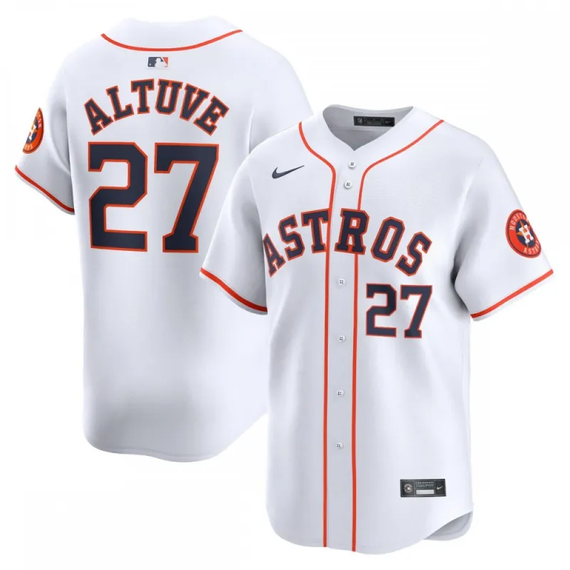 Jose Altuve Houston Astros Nike Home Limited Player Jersey – White