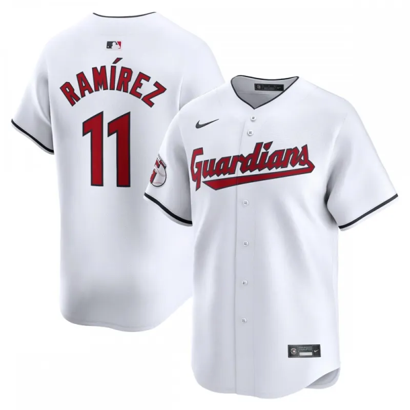 Camisa de jogador Nike Home Limited de José Ramirez dos Cleveland Guardians – Branca