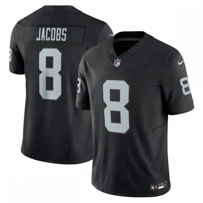 Camisa Nike Vapor F.U.S.E. Limited de Josh Jacobs dos Las Vegas Raiders – Preta