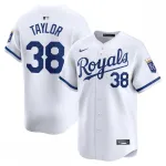 Josh Taylor Kansas City Royals Nike Home Limited Player Jersey - White Josh Taylor Kansas City Royals Nike Home Limited Player Jersey – White