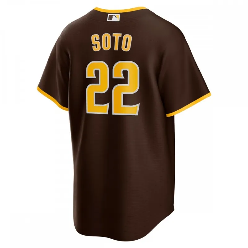 Juan Soto San Diego Padres Nike Road Replica Player Jersey – Brown