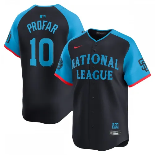 Jurickson Profar Liga Nacional Nike 2024 MLB All-Star Game Camisola de Jogador Limitada - Marinha