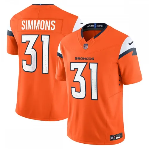 Justin Simmons Denver Broncos Nike Vapor F.U.S.E. Camisola limitada - Laranja