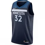Camiseta Swingman para hombre de Karl-Anthony Towns de los Minnesota Timberwolves, color azul marino – Edición Icon