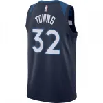 Camiseta Swingman para hombre de Karl-Anthony Towns de los Minnesota Timberwolves, color azul marino – Edición Icon
