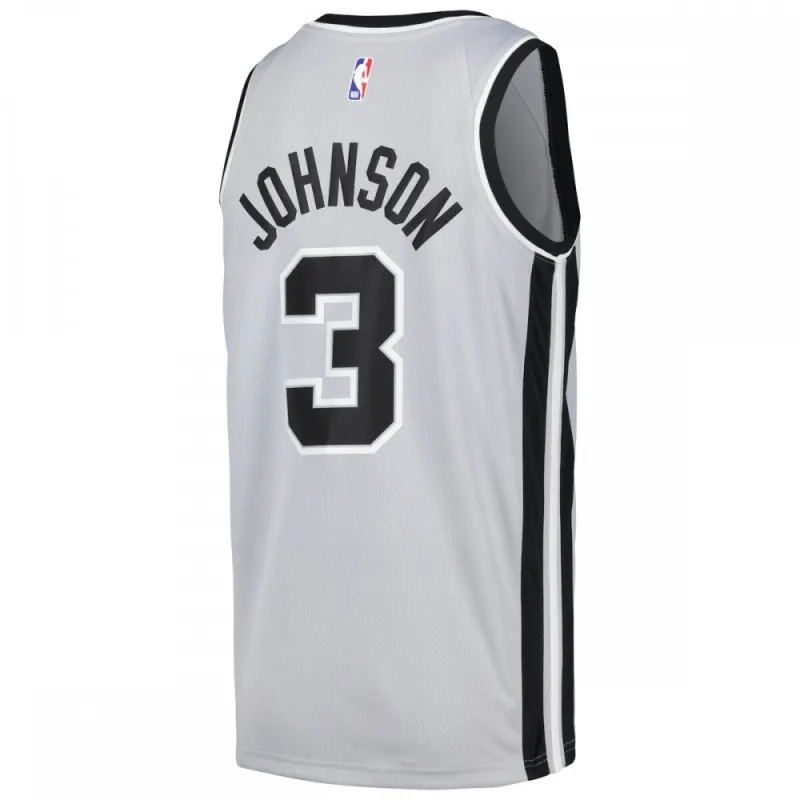 Keldon Johnson San Antonio Spurs Nike Swingman Player Jersey – Statement Edition – Silver