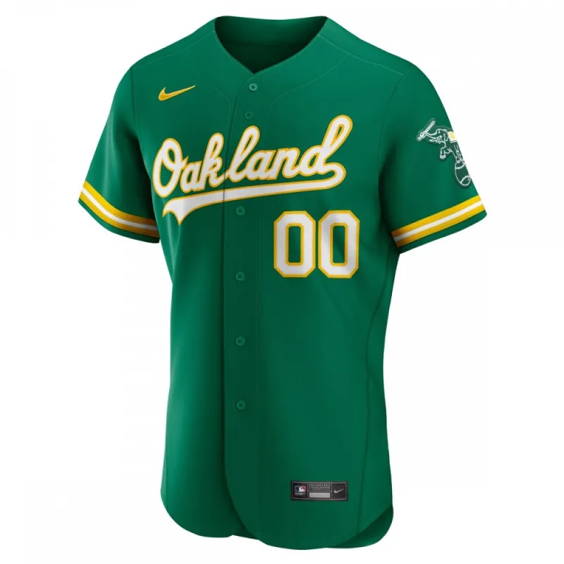 Maglia personalizzata alternativa degli Oakland Athletics Nike - Kelly Green.
