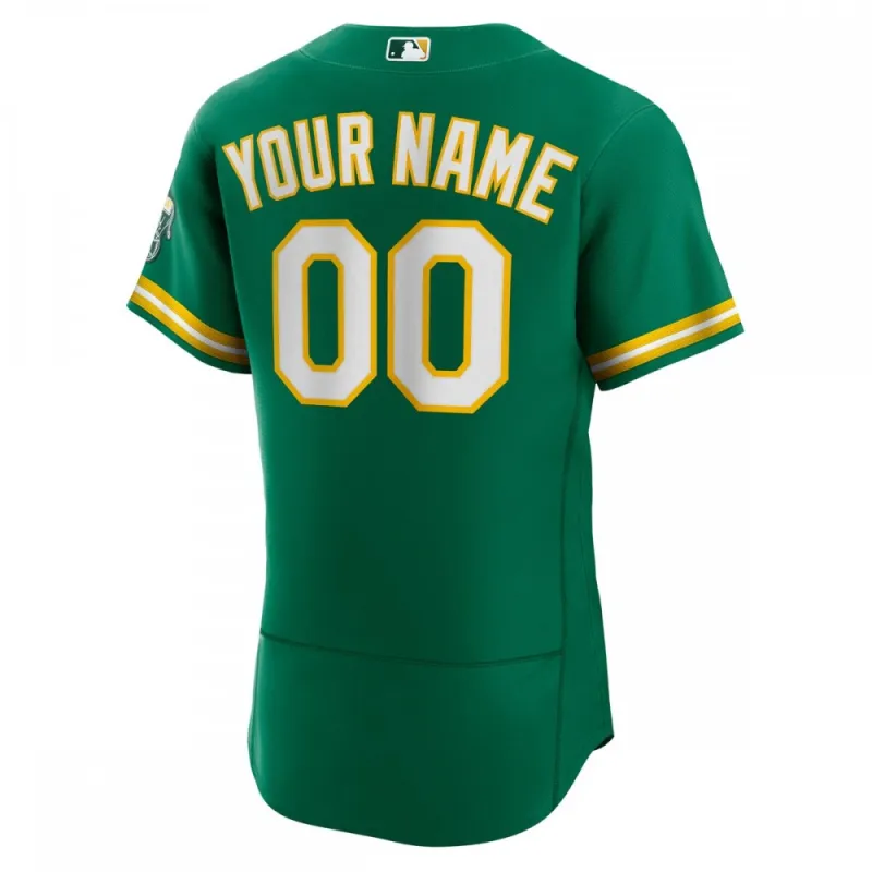 Maglia personalizzata alternativa degli Oakland Athletics Nike - Kelly Green.