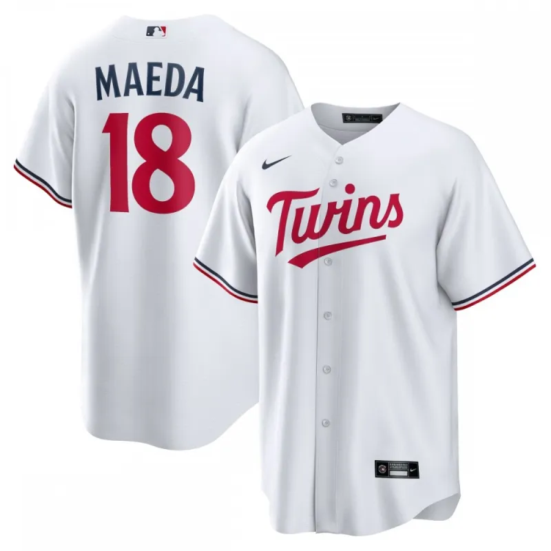 Kenta Maeda Minnesota Twins Nike Home Replica Jersey – White