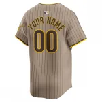 San Diego Padres Nike Alternate Limited Custom Jersey – Khaki