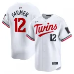 Kyle Farmer Minnesota Twins Nike Home Limited Player Jersey - Blanc Kyle Farmer Minnesota Twins Nike Home Limited Player Jersey - White