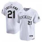 Kyle Freeland Colorado Rockies Nike Home Limited Player Jersey - White Kyle Freeland Colorado Rockies Nike Home Limited Player Jersey – White