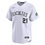 Kyle Freeland Colorado Rockies Nike Home Limited Player Jersey – White