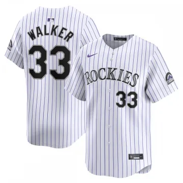 Camiseta de jugador de los Colorado Rockies de Larry Walker, modelo Nike Home Limited - Blanca