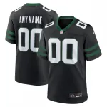 New York Jets Nike Alternate Custom Wedstrijdshirt - Legacy Zwart New York Jets Nike Alternate Custom Game Jersey – Legacy Black