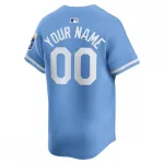 Kansas City Royals Nike Alternate Limited Custom Jersey – Light Blue