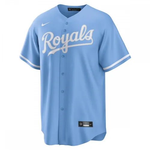 Kansas City Royals Nike Alternate Replica Team Logo Jersey – Light Blue