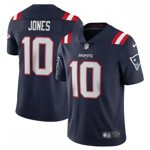 Mac Jones New England Patriots Camiseta Limitada Nike Vapor - Azul Marino