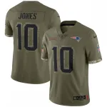 Mac Jones New England Patriots Nike 2022 Salute To Service Limited Jersey - Azeitona Mac Jones New England Patriots Nike 2022 Salute To Service Limited Jersey - Olive