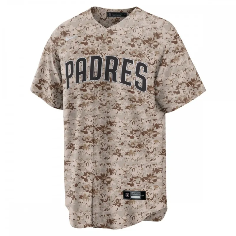 Manny Machado San Diego Padres Nike USMC Alternate Replica Player Jersey – Camo
