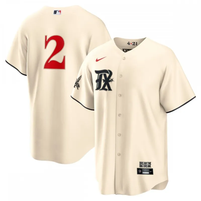 Marcus Semien Texas Rangers Nike 2023 City Connect Replica Player Jersey – Cream