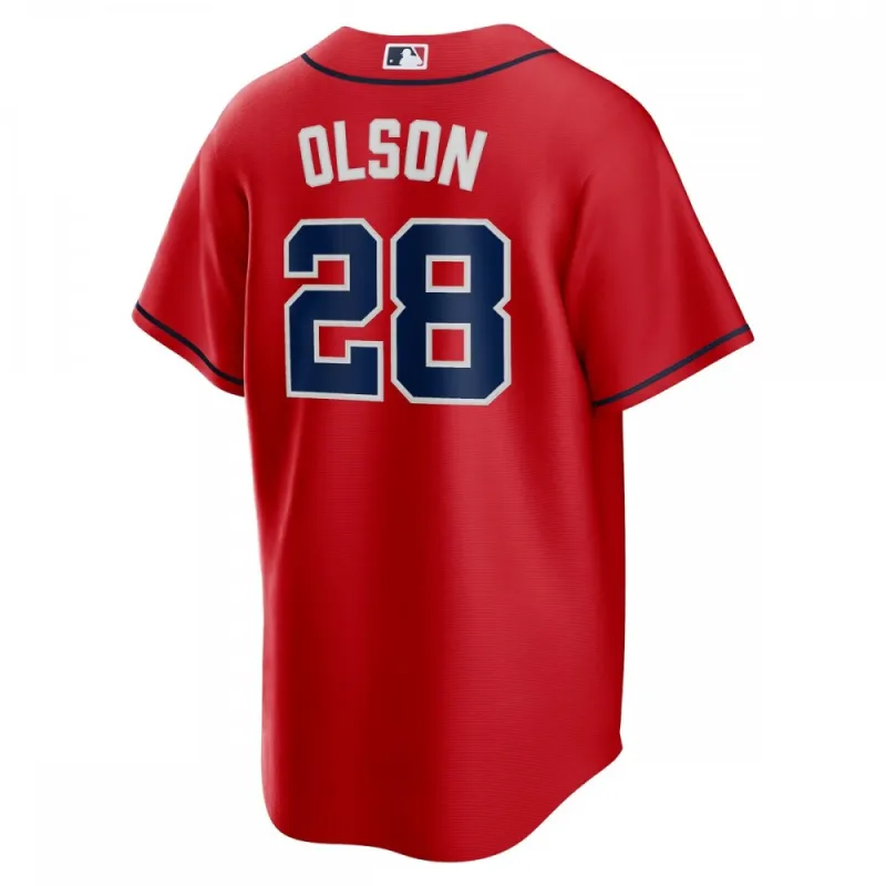 Matt Olson Atlanta Braves Nike Alternate Replica Player Jersey – Red