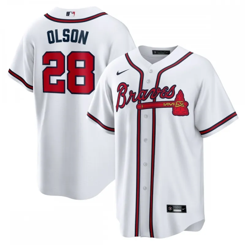 Matt Olson Atlanta Braves Nike Home Replica Player Jersey – White