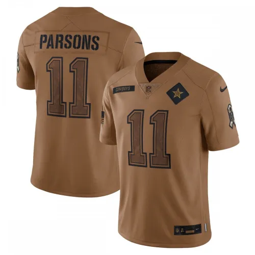 Micah Parsons Dallas Cowboys Nike Men's 2023 Salute To Service Limited Jersey - Brown