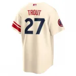 Mike Trout Los Angeles Angels Nike 2022 City Connect Replica Player Jersey – Cream