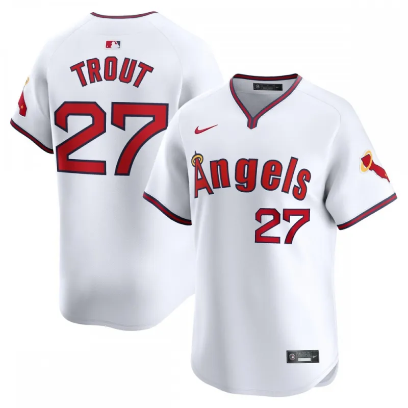 Mike Trout Los Angeles Angels Nike Alternate Limited Player Jersey – White
