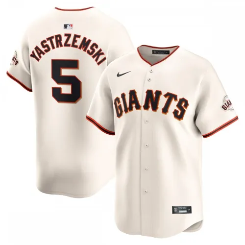 Mike Yastrzemski Camisola de Jogador Limitada Nike Home dos San Francisco Giants - Creme