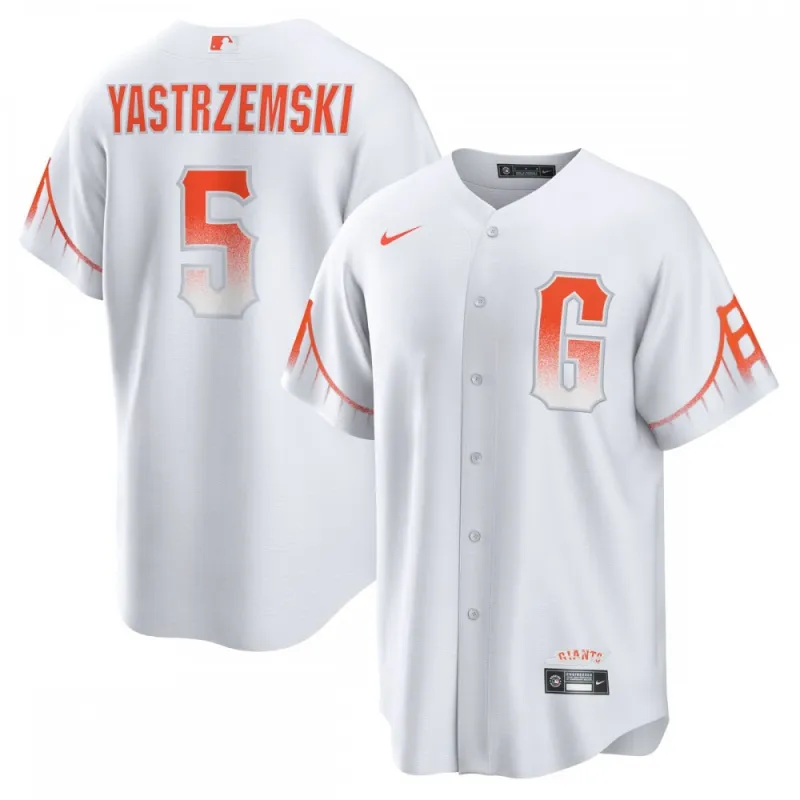 Mike Yastrzemski San Francisco Giants Nike 2021 City Connect Replica Spieler Trikot - Weiß