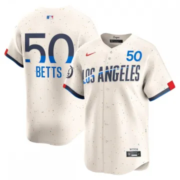 Mookie Betts Los Angeles Dodgers Nike 2024 City Connect Limited spelersshirt - Crème