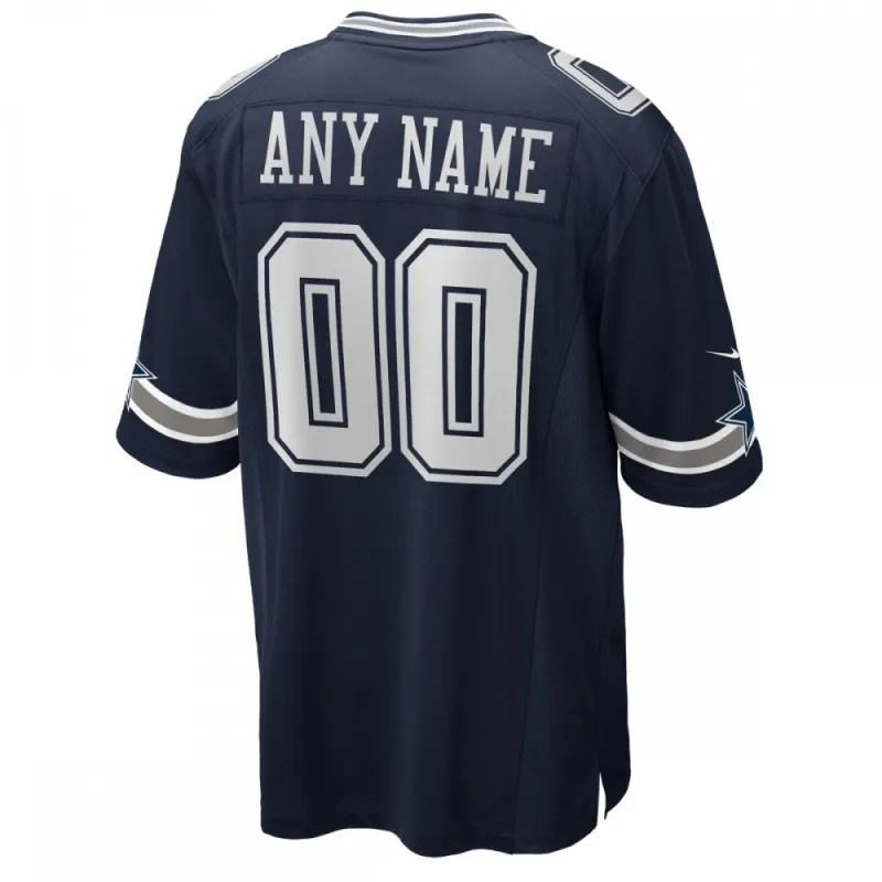 Dallas Cowboys Nike Custom Game Jersey – Navy