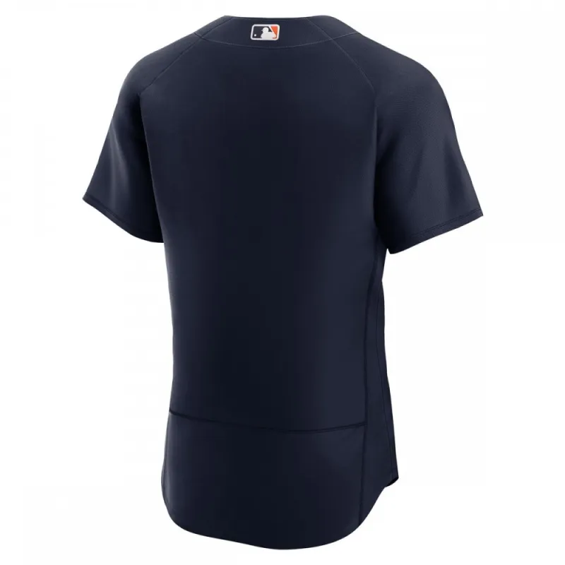 Detroit Tigers Nike Alternate Authentic Logo Team Jersey – Navy