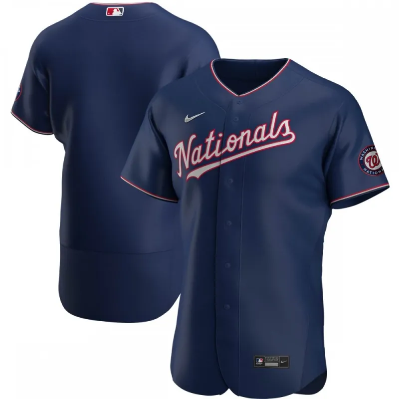 Washington Nationals Nike Alternate Authentic Team Jersey – Navy