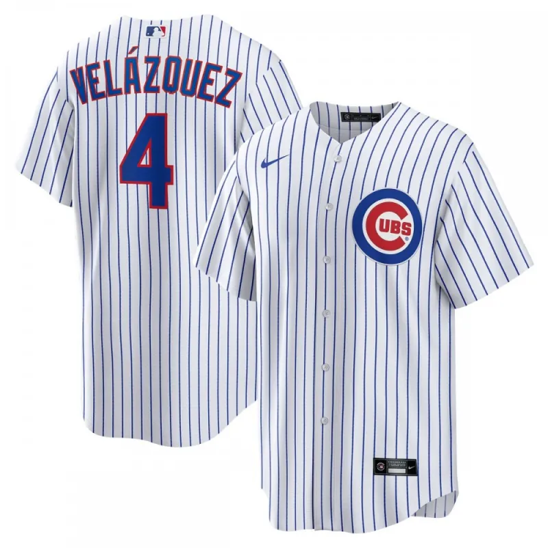 Nelson Velázquez Chicago Cubs Nike Home  Fan edition Player Jersey – White